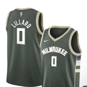 Milwaukee  Bucks Domain Lillard Basketball Jersey youth Medium 10/12
